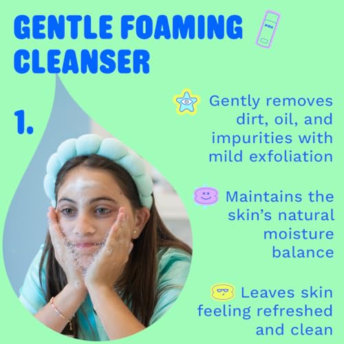 Skincare Cleanser, Moisturizer & Facial Mist Girls Birthday Gift - Product Imagery