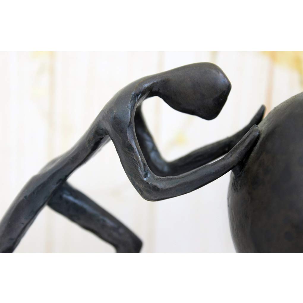 Briskfeel Man with Sphere Iron Statue Metal Sisyphus - Briskfeel Official Imagery - 7