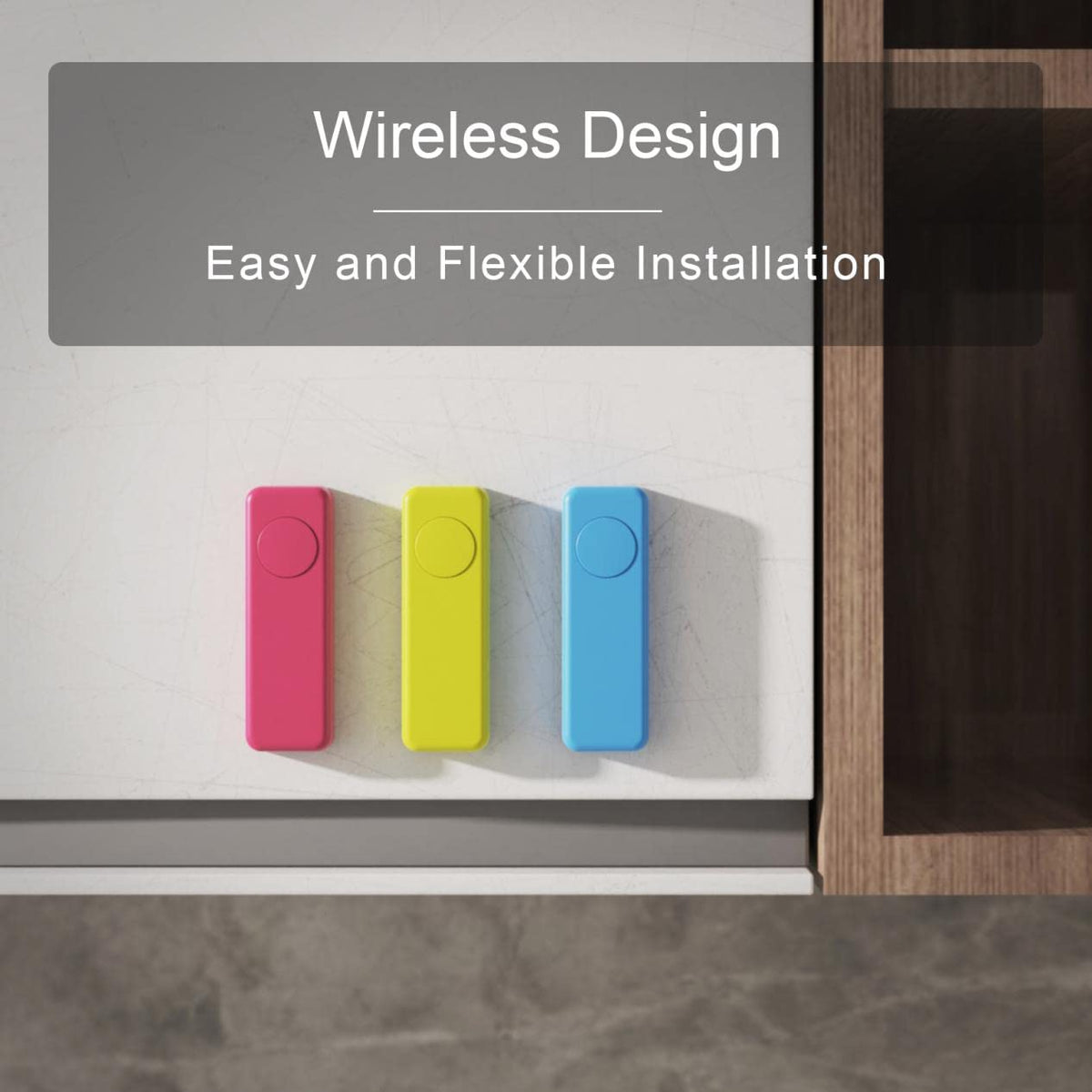 THIRDREALITY ZigBee Smart Button 3 Pack Red Blue Yellow 3 - THIRDREALITY Official Imagery - 3