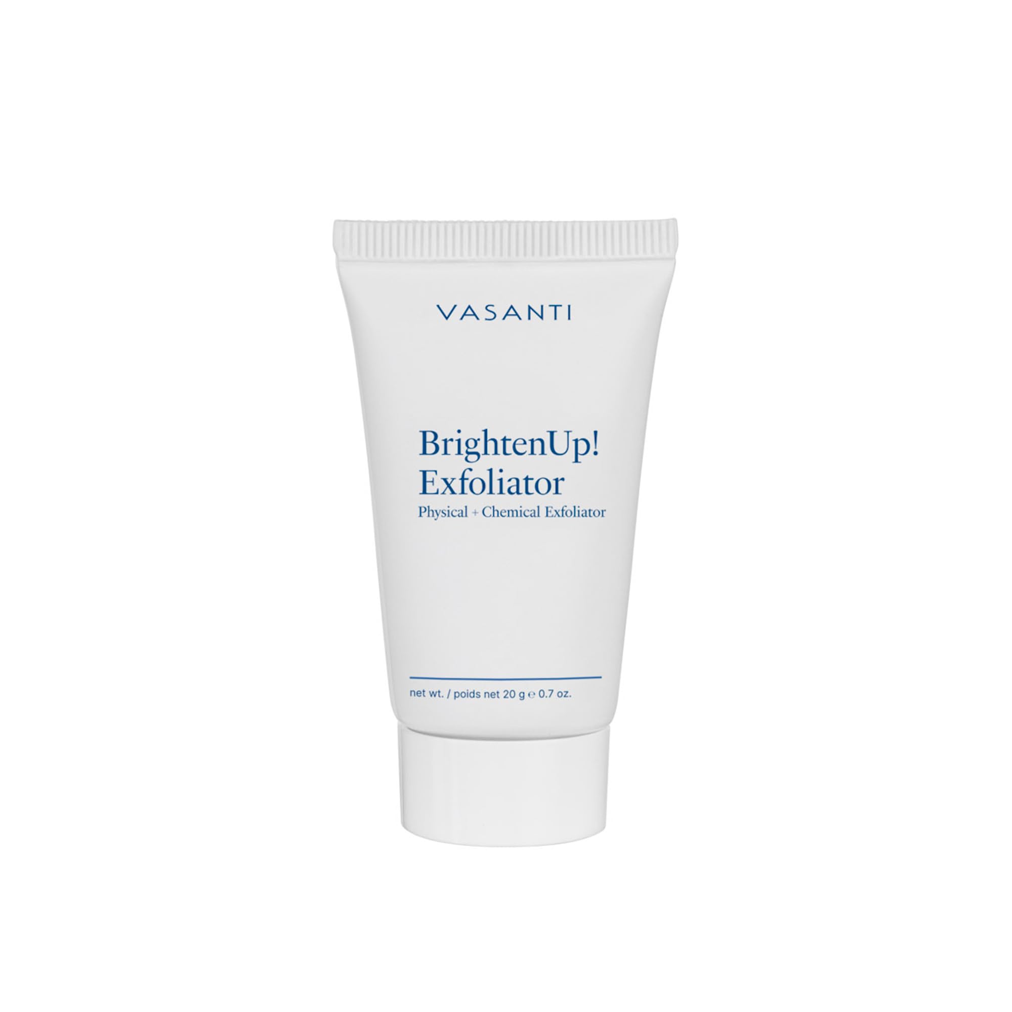 VASANTI BrightenUp! Exfoliator (20g) | Physical + Chemical Facial Exfoliator Scrub with Instant Results for Soft, Smooth and Radiant Skin | Enriched with Papaya, Microcrystals and Aloe | 99% Natural - VASANTI Official Product View 2
