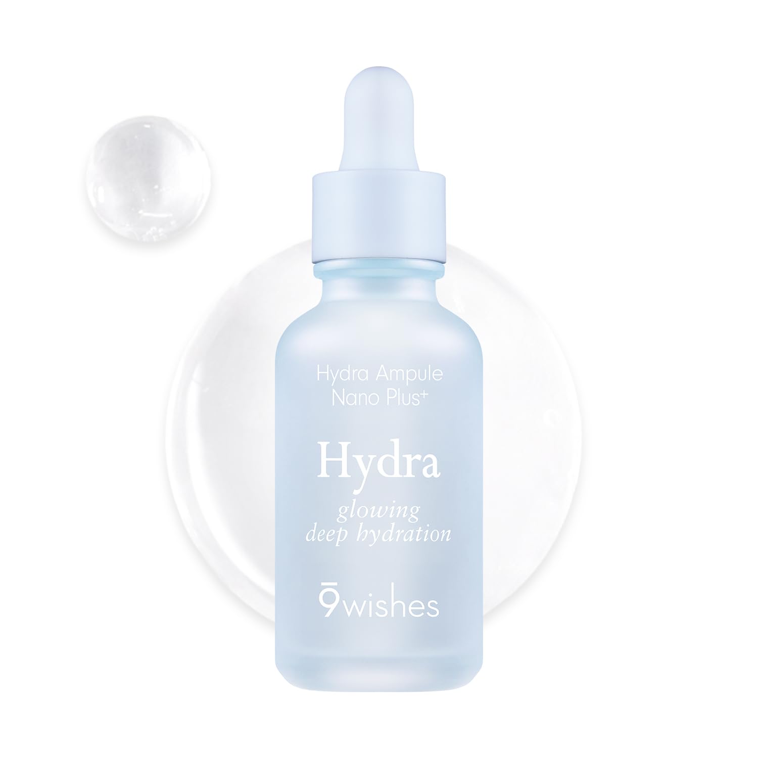 9wishes Hyaluronic Acid Serum, Korean Hydrating Face Serum for - Product Imagery