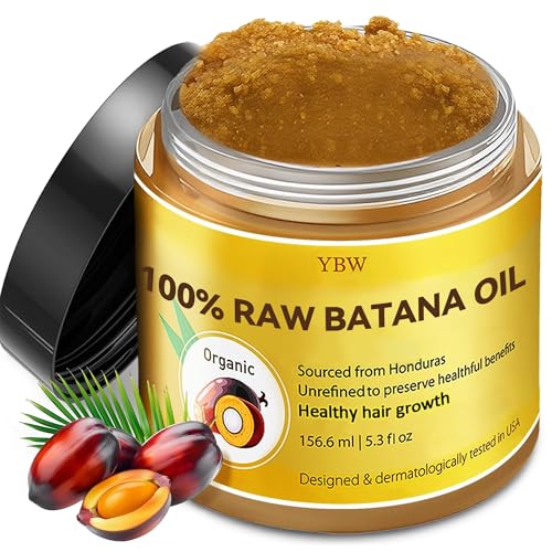 YBW Raw Batana Oil for Hair, Pure Honduran Batana Hair Oil for Dry & Damaged - YBW Official Product View 1