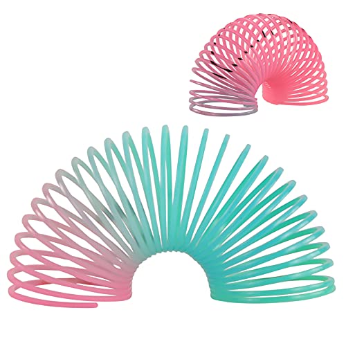 30 Pack Spring Rainbow Magic Fidget Stress Coil Mini Springs - Product Imagery