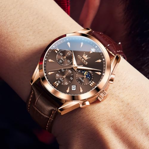 OLEVS Watches Men Luxury Large Face Waterproof Watches - Product Imagery