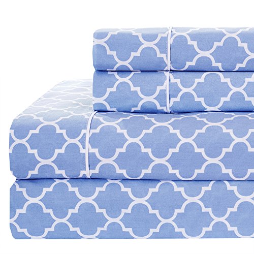 Royal Hotel Meridian Split Queen Sheets Set, Cotton Sateen, - Product Imagery