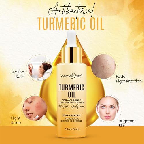 Organic Turmeric Oil for Skin Lightening – Turmeric Face Oil for - Product Imagery