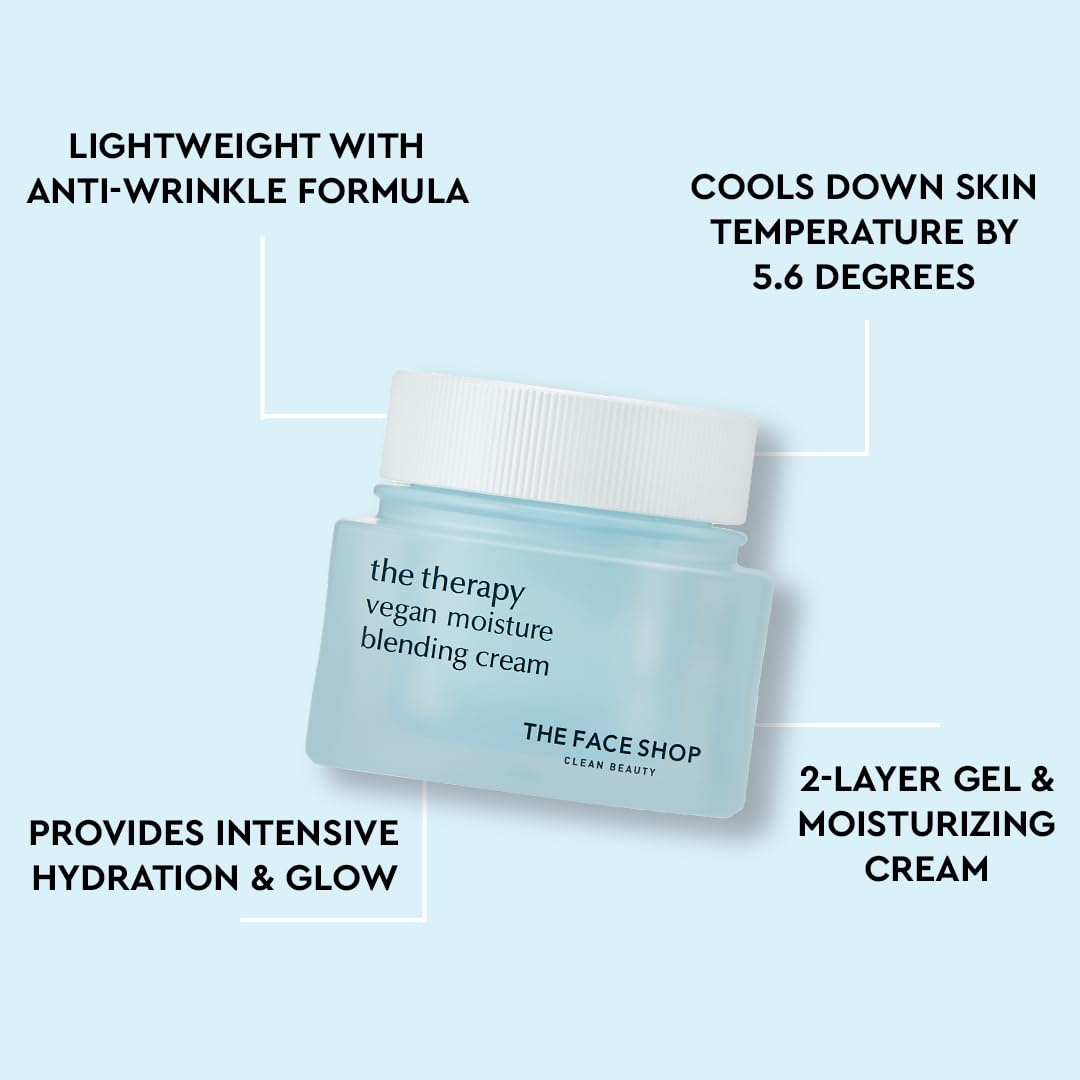 The Face Shop The Therapy Vegan Moisture Blending Cream - The Face Shop