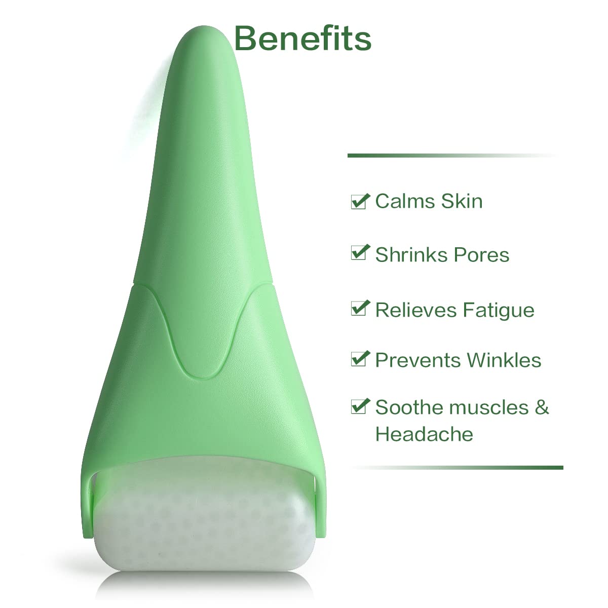 FUANKANG Ice Roller for Face and Gua Sha Facial Tools,Reduce Wrinkles Puffiness Migraine Pain Relief,Skin Care Products