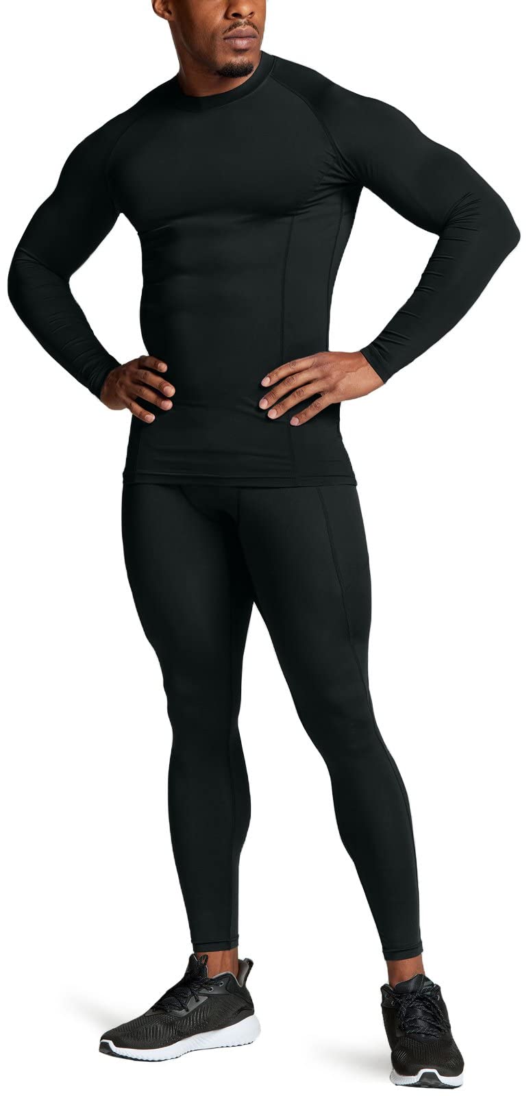 ATHLIO Men s UPF 50 Long Sleeve Compression Shirts Water - ATHLIO Official Imagery - 8