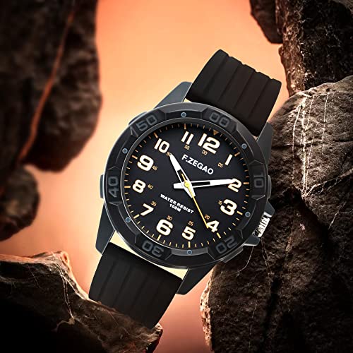 100M Waterproof Watch for Swimming, Easy Read Unisex Analog - Product Imagery