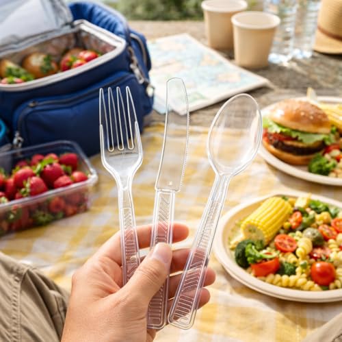 Party Dimensions 300 Count Plastic Cutlery Combo Box, Disposable - Product Imagery
