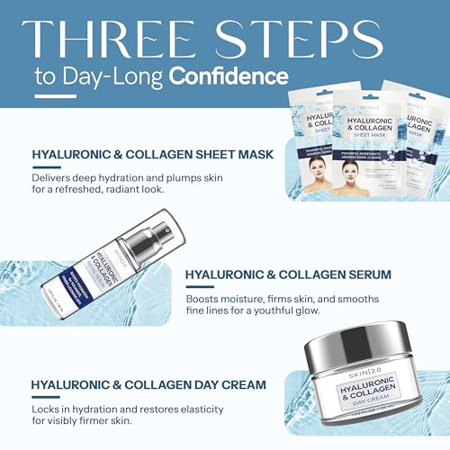 Skin 2.0 Hyaluronic Acid & Collagen Hydration Bundle – - Product Imagery