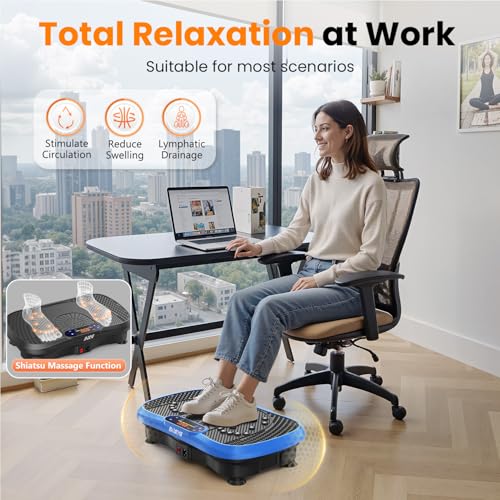 Vibration Plate Exercise Machine Fitness Platform Body Vibrating - Product Imagery