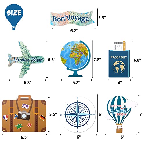 Yaaaaasss! 52pcs Travel Themed Party Decorations Let the - Product Imagery