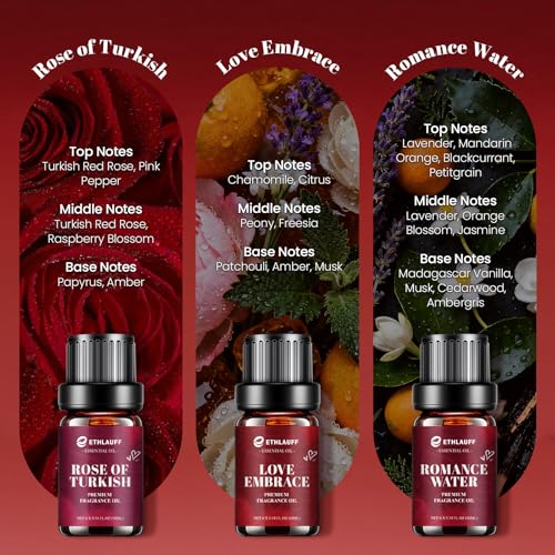 Date Night Fragrance Oils Set, Premium Essential Oils Set for - Product Imagery