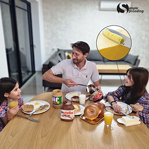 Stainless Steel Butter Spreader, Butter Knife - 3 in 1 Kitchen - Product Imagery