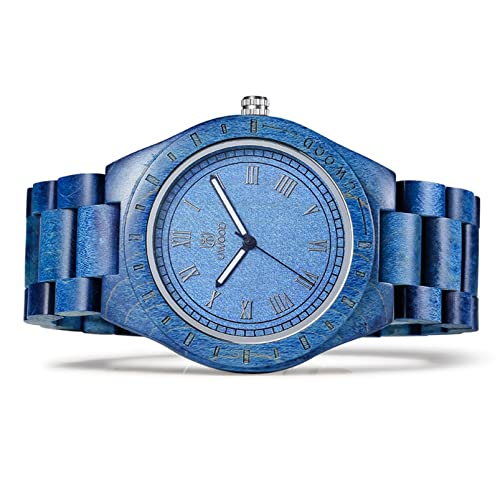 Mens Light Weight Unique Wood Watch, Uwood Series Handmade - Product Imagery