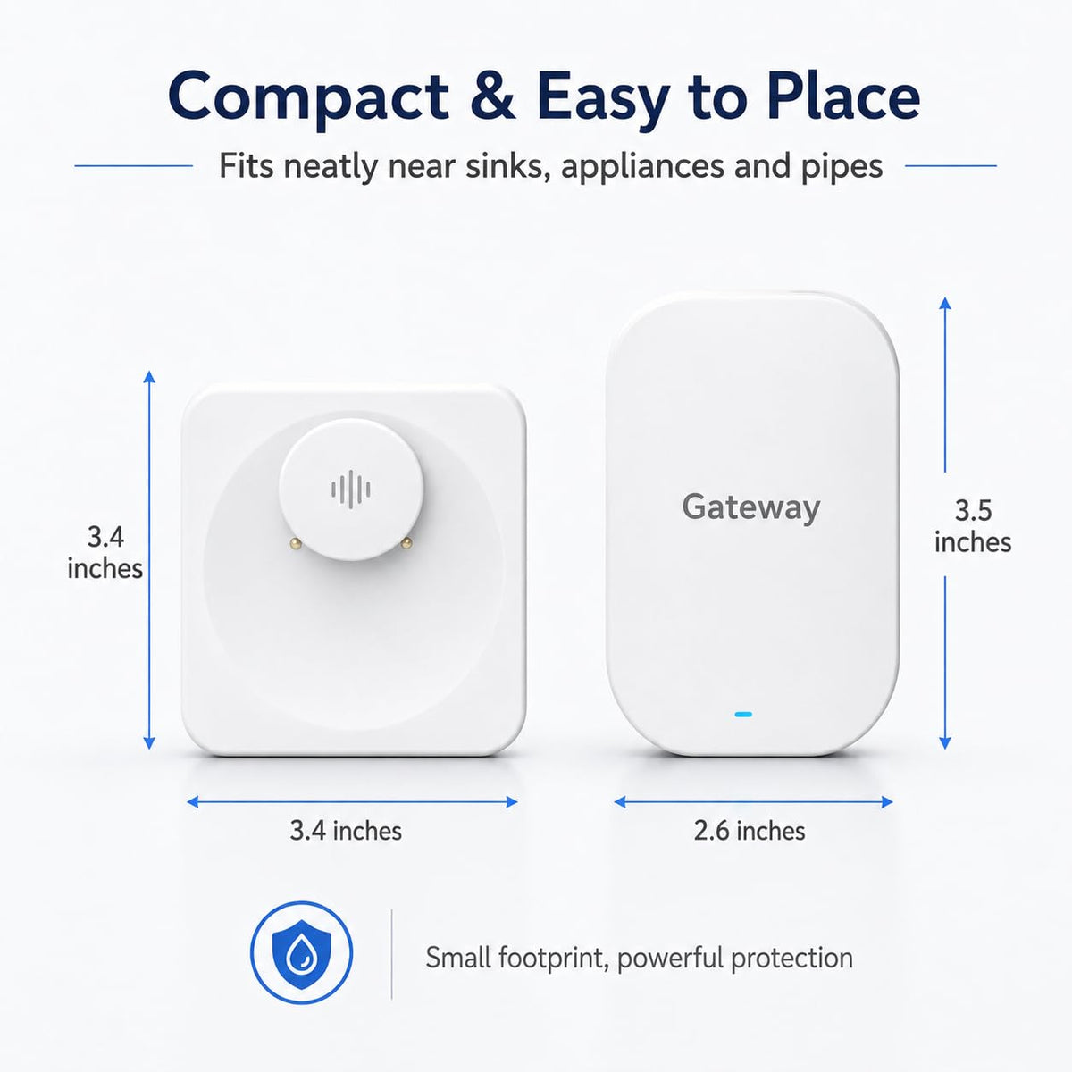 Water Leak Detector for Home WiFi Remote Checking Smart - Decruil Official Imagery - 3
