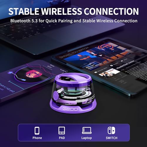 Magnetic Bluetooth Speaker - Portable Mini Speakers with RGB - Product Imagery