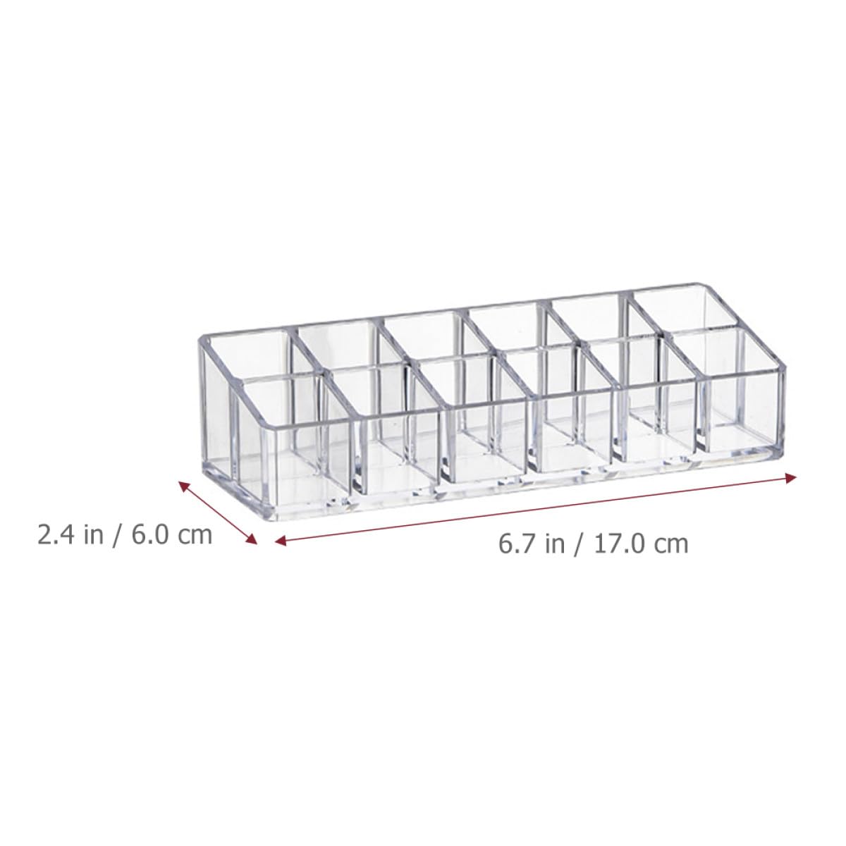 Sewroro 2-pack lipstick organizer and lip gloss holder with 12 slots, double-layer cosmetic storage case for vanity or makeup table