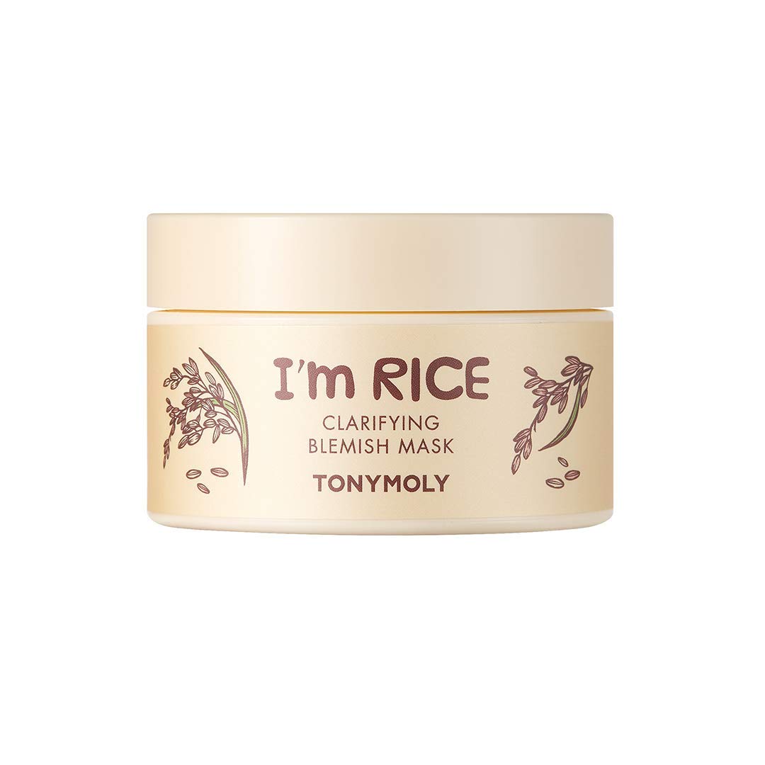 TONYMOLY I'm Rice Clarifying Blemish Kaolin Clay Mask, Face Pore - Product Imagery