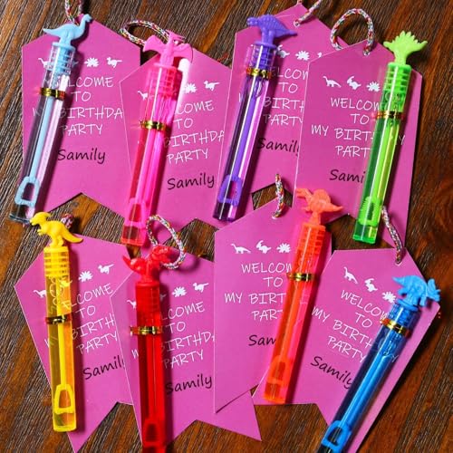 32 Pack Bubble for Kids Party Favors, 8 Style Dinosaur Mini - Product Imagery