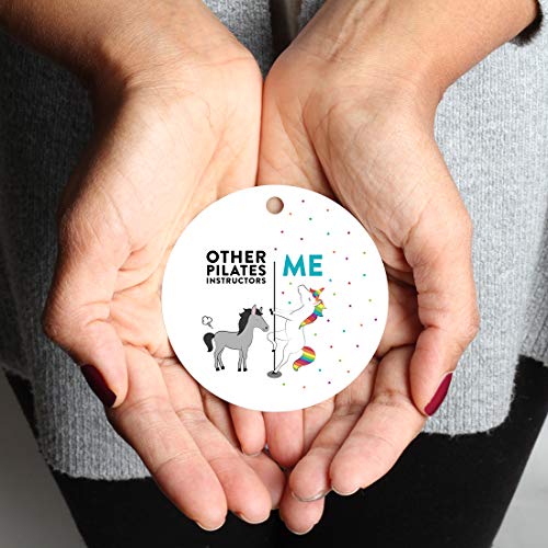 Funny Round Metal White Elephant Christmas Ornament Gag Gift, - Product Imagery