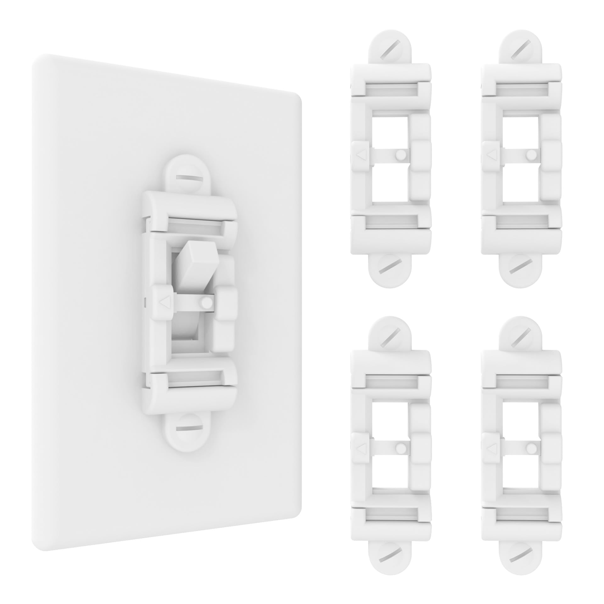 WISEFAM Light Switch Guard 4PK, Child Proof Toggle Cover, Keeps L - WISEFAM Official Product View 2