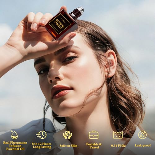 PUREU Pheromones Perfumes for Women, Saffron Vanilla Perfume - Product Imagery