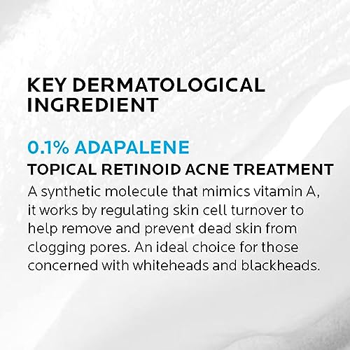 La Roche-Posay Effaclar Adapalene Gel 0.1% Acne Treatment, 1.6oz - Product Imagery