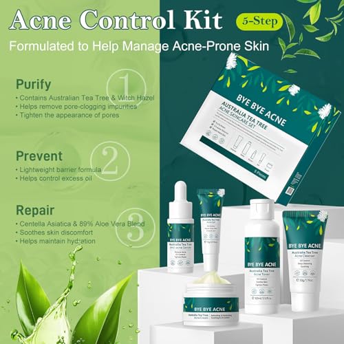 Skin Care Set,Acne Treatment for Face Skin Care Sets & Kits,Tea - Product Imagery