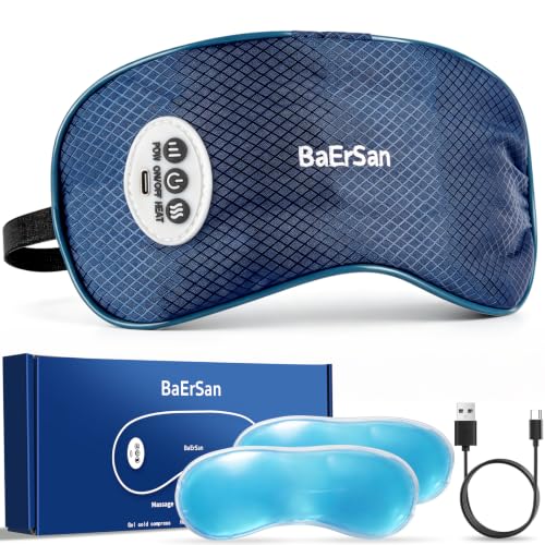 Eye Massager with Heat & Vibration, Reusable Gel Strip - Product Imagery