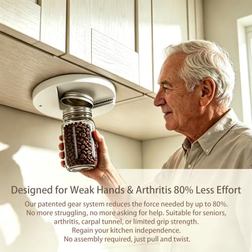 Under Cabinet Jar Opener for Seniors & Arthritis - Product Imagery