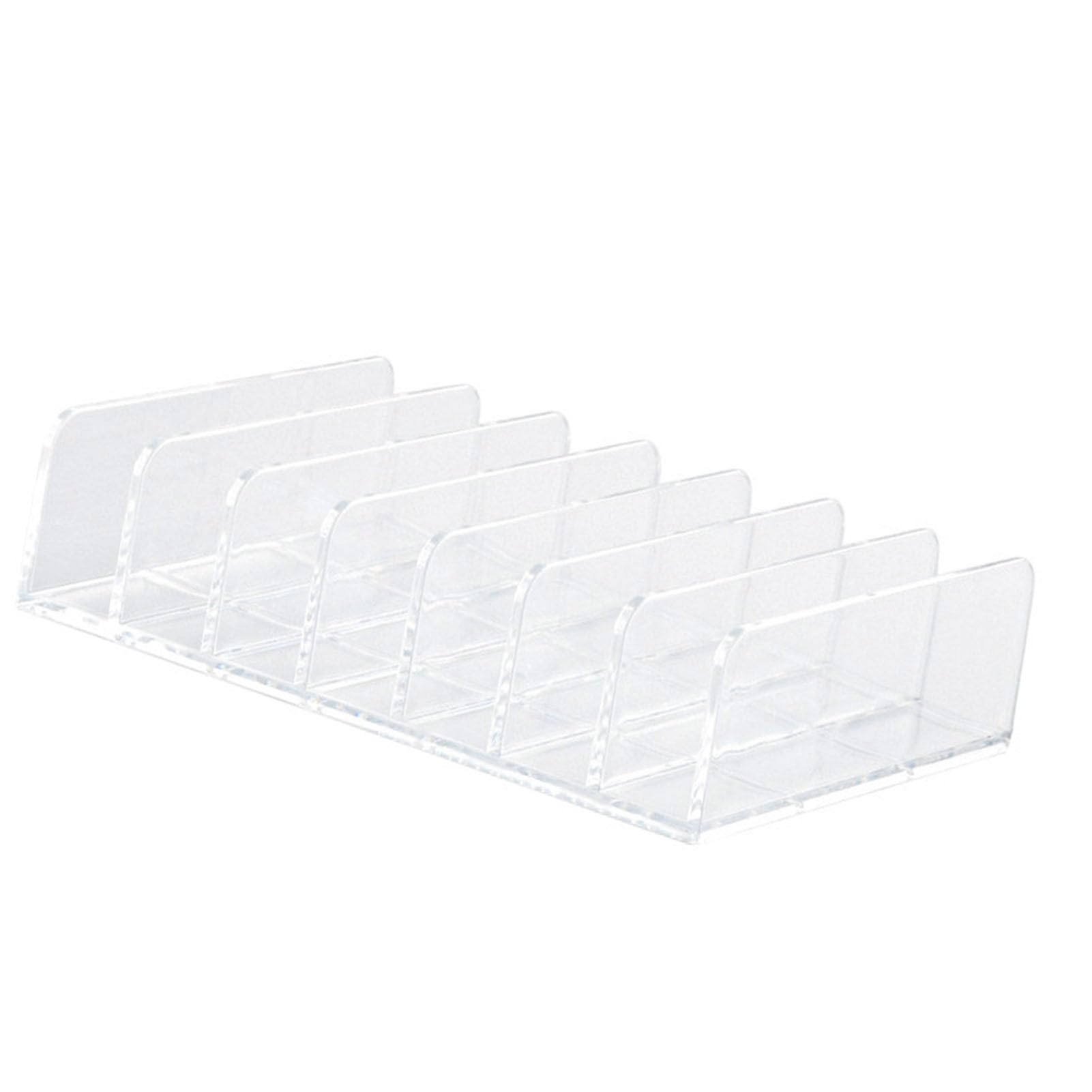 Pssopp Clear Makeup Palette Organizer 7 Slots Cosmetics Contour Storage Holder Makeup Stand Rack with Raised Dividers for Eyeshadow Blush Palettes Vanity Display (S 550ml 8000mah)