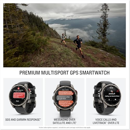 Garmin fēnix® 8 Pro, 47mm, Sapphire, Titanium, Graphite/Black - Product Imagery