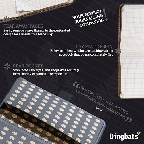 Dingbats* - Wildlife A6 Grid Pocket Notebook - PU Leather - Product Imagery