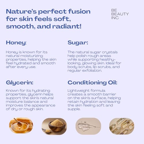 Wild Orchid Gardenia Honey Sugar Body Scrub Gentle Exfoliating - Product Imagery