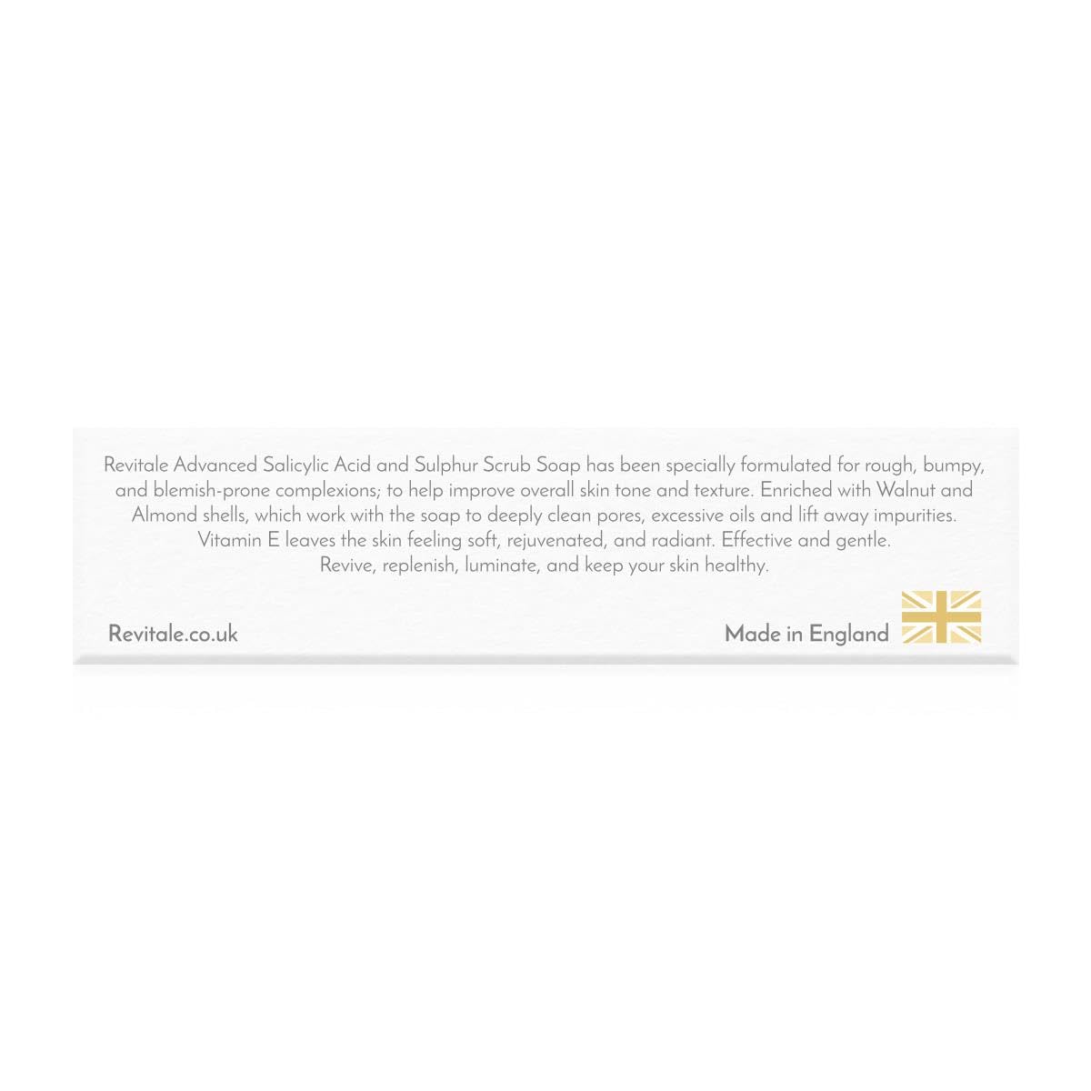 Revitale Advanced BHA Salicylic Acid & Sulphur Scrub Soap - REVITALE Official Product View 8