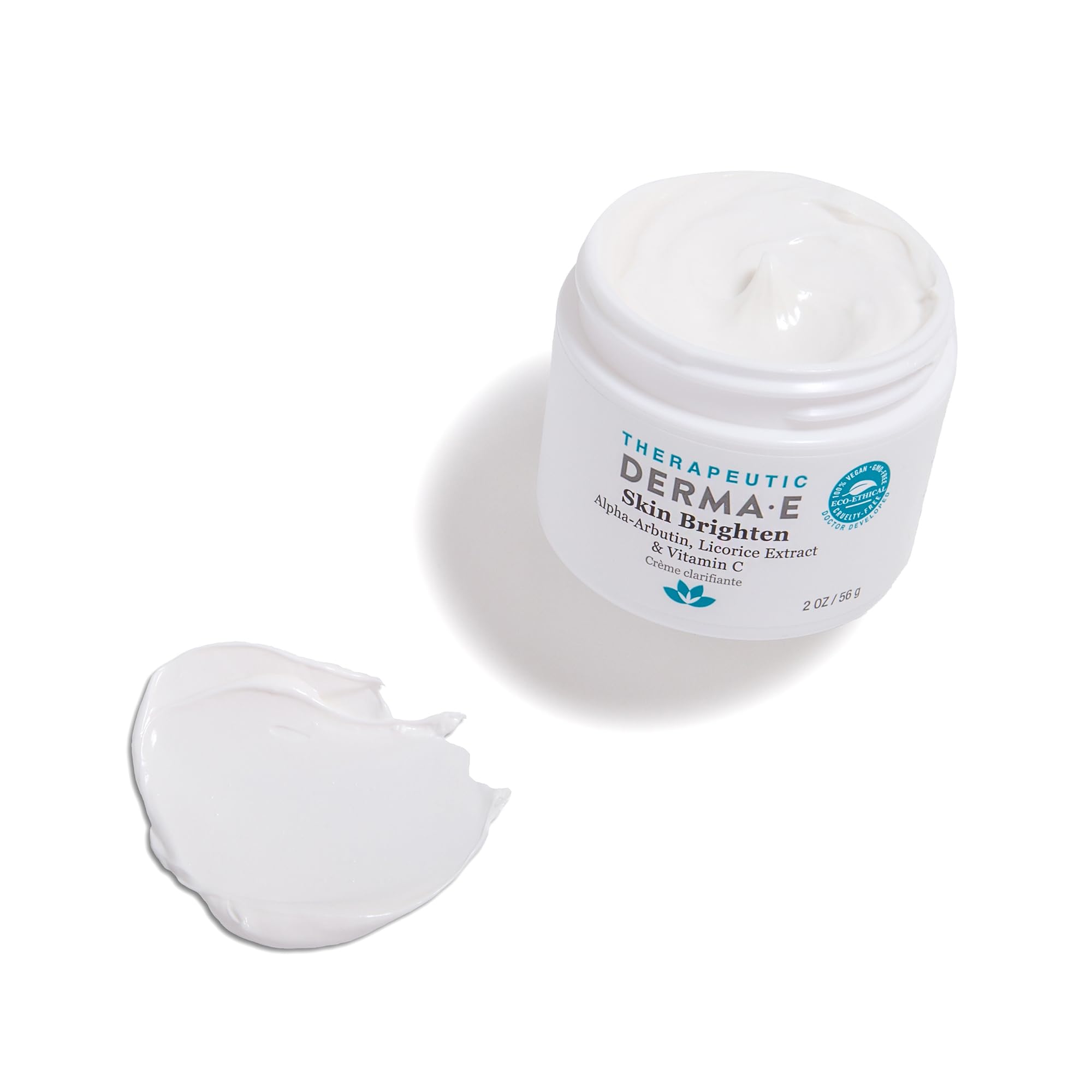 Derma E Skin Brightening Cream – Lightening Cream for Dark Spots – Natural Face and Body Brightener for Age Spots, Hyperpigmentation and Uneven Skin Tone, 2 oz
