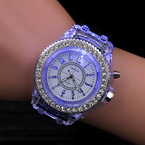 8 Pack LED Luminous Lights Watches for Women Men Unisex Summer - Product Imagery