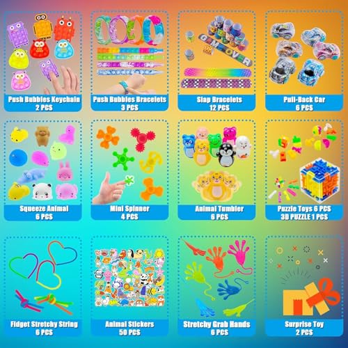 110 PCS Party Favors for Kids 4-8-12, Goodie Bags Stuffers, - Product Imagery