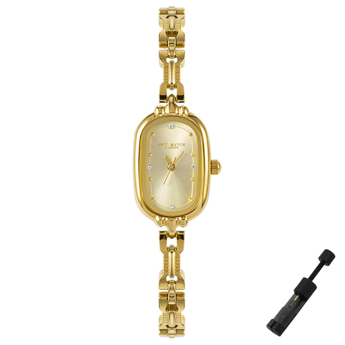 Vintage Petite Bracelet Gold Watch for Women Waterproof - Dacdyi Official Imagery - 1