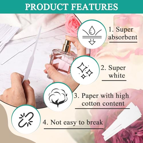 2200 Pcs Perfume Tester Strips, for Blotter Essential Oils Paper - Product Imagery