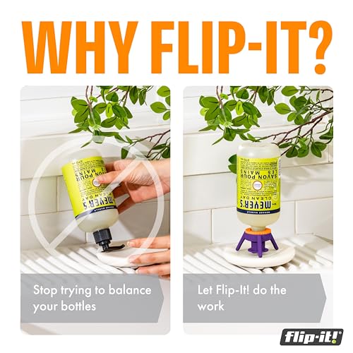 Flip-It! Bottle Emptying Kit – 6 Bottle Pack - No more wasted - Product Imagery