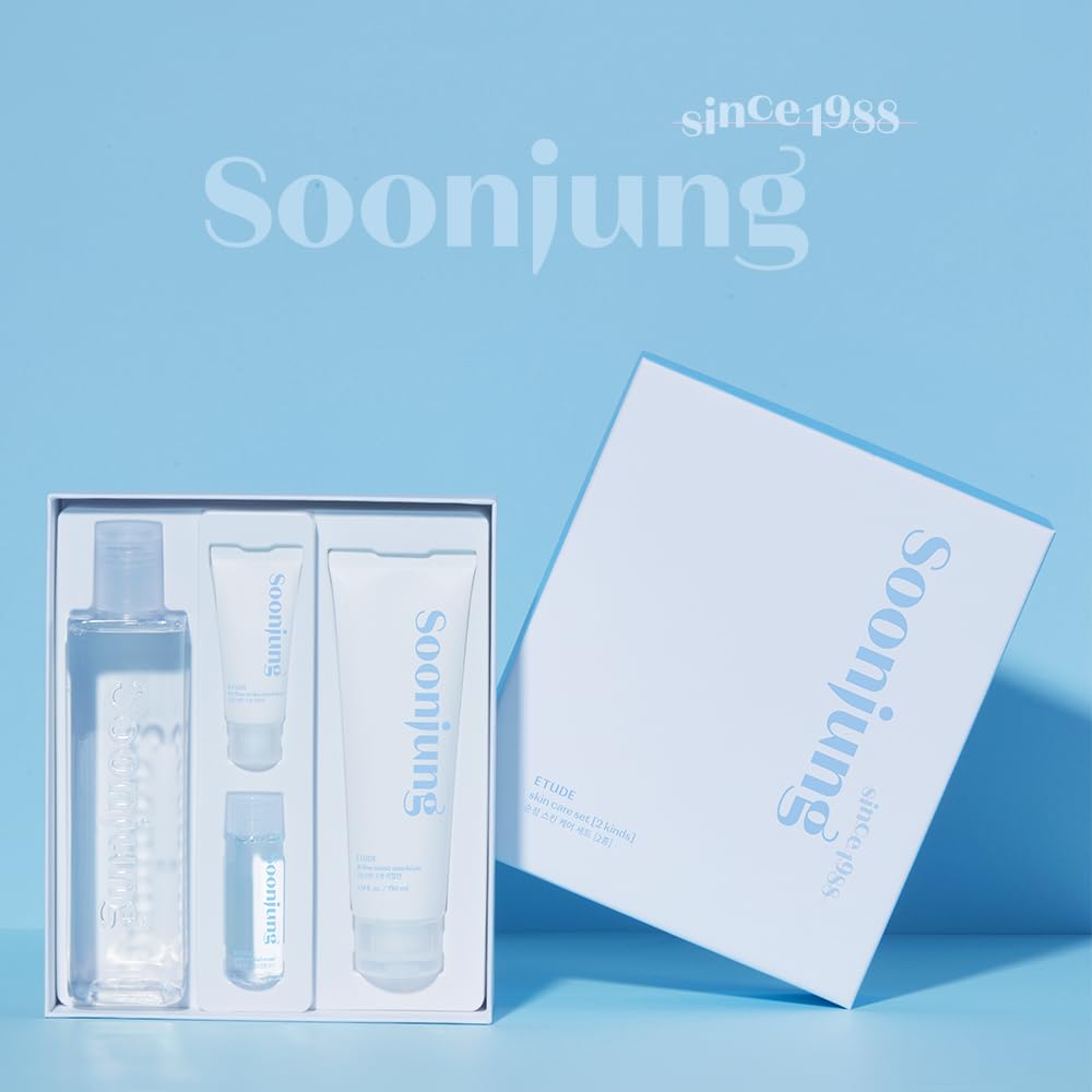 ETUDE SoonJung Korean Toner and Face Emulsion Skin Care Set - ETUDE