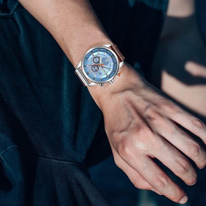 FANMIS Mens Analog Quartz Chronograph Classic Casual Business - Product Imagery