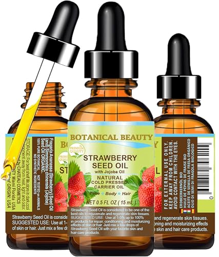 Botanical Beauty STRAWBERRY SEED OIL 100% Pure Natural Moisturizer. Cold - Botanical Beauty Official Product View 1