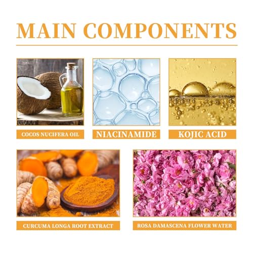 2 Pcs Turmeric Facial Cleanser, Glow Wash Turmeric Face Wash - Product Imagery