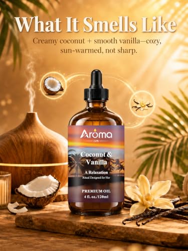 Coconut Vanilla Fragrance Oil 4 Fl Oz - Product Imagery