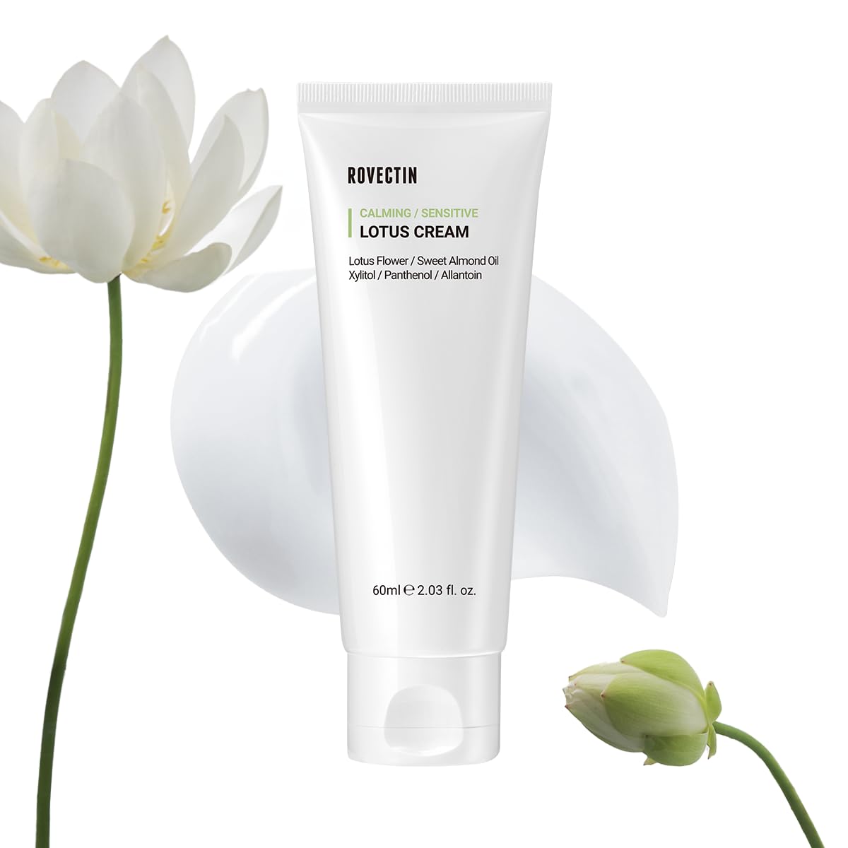 ROVECTIN Calming Lotus Cream – Lightweight Hydrating & Soothing Moisturizer - ROVECTIN Official Product View 2